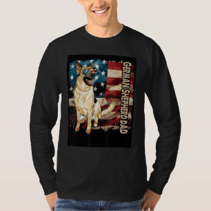 T-shirt Belle berger allemand Papa drapeau américain Patri