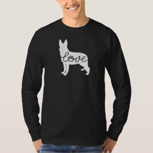 T-shirt Belle berger allemande Love Paw Hommes Femmes