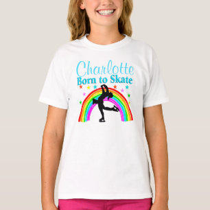 T-SHIRT BELLE BLEUE PERSONNALISÉE NÉE À L'APPAREIL DE SKAT