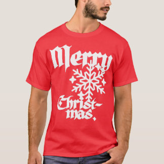 T-shirt Belle calligraphie Vintage inspirée Merry Chris