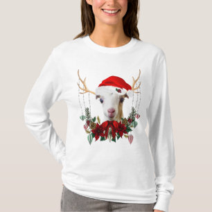 T-shirt Belle chèvre de Noël LaMancha bébé enfant