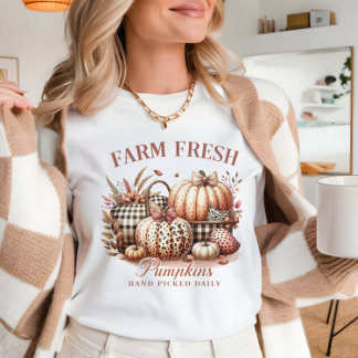T-shirt Belle Chute citrouille frais Vintage citrouille fa