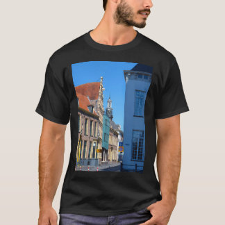 T-shirt Belle Cité Médiévale Européenne. Photographie.