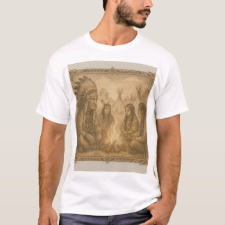 T-shirt Belle conception graphique de style occidental.