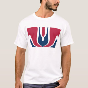 T-shirt Belle couleur rouge, blanc, bleu texture Abstraite