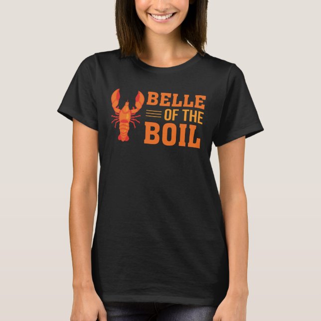 T-shirt Belle de la chemise drôle d'écrevisses (Devant)