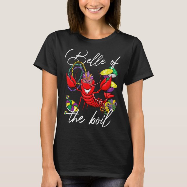 T-shirt Belle De L'Ébullition Mardi Gras Crawfish Parade P (Devant)