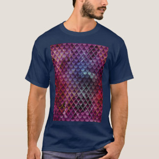 T-shirt Belle échelle de sirènes scintillantes