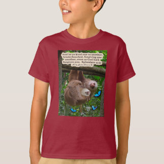 T-shirt Belle Écriture de Sloth : Ephésiens 4:32