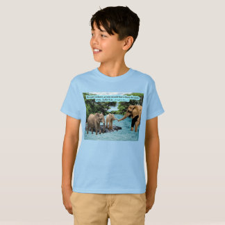T-shirt Belle Écriture Eléphante Luc 6:31