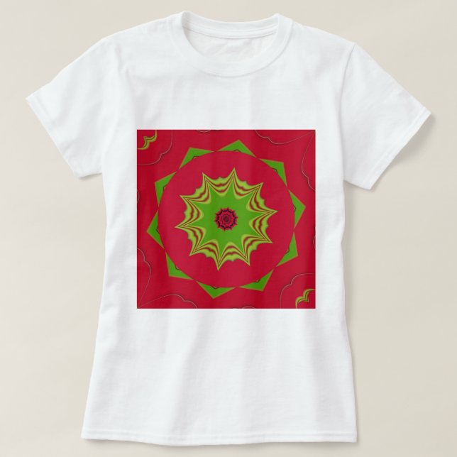 T-shirt Belle ethnie africaine extraordinaire rouge Art (Design devant)