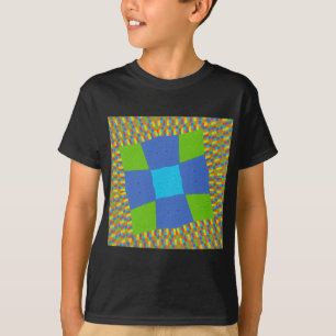 T-shirt Belle Extraordinaire Vert Bleu Cyan Art Design d'i