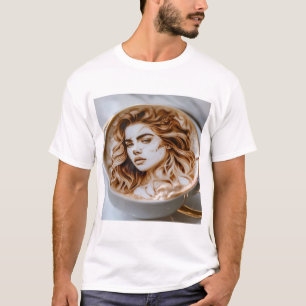 T-shirt Belle femme Latte Art