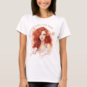 T-shirt Belle Fille Léon Avec Traits