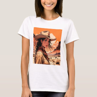 T-shirt belle fille occidentale