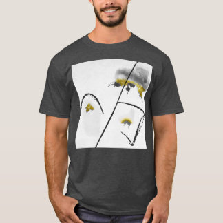 T-shirt belle fleur art abstrait