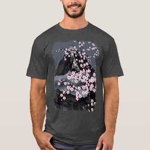 T-shirt Belle fleur de cerise japonaise, Sakura avec Mou