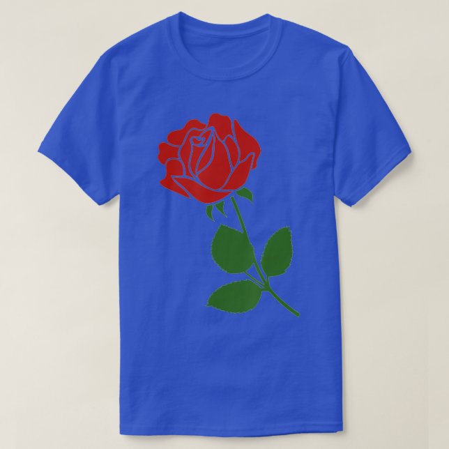 T-shirt Belle Fleur Rouge Rose (Design devant)