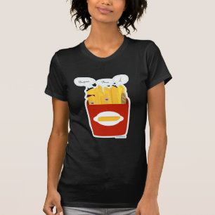 T-shirt Belle French Fries Cartoon Fun Art