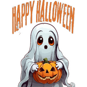 T-shirt Belle Halloween Trick ou le fantôme du traitement