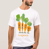 Belle illustration du quatuor de carottes à carott