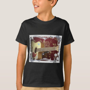 T-shirt Belle jolie guitare Vintage sur le Motif Africain