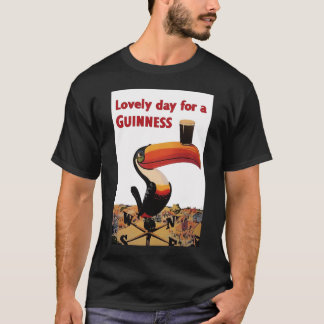 T-shirt Belle journée pour un Guinness Vintage Beer Ads Cl