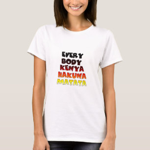 T-shirt Belle Kenya Colorful Extraordinaire Texte Concepti