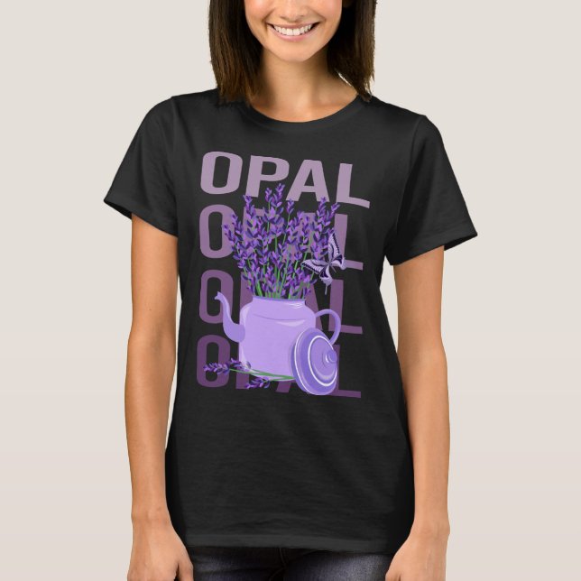 T-shirt Belle Lavande - Nom Opal (Devant)
