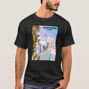 T-shirt Belle mer Egée Ancienne île grecque Santorin