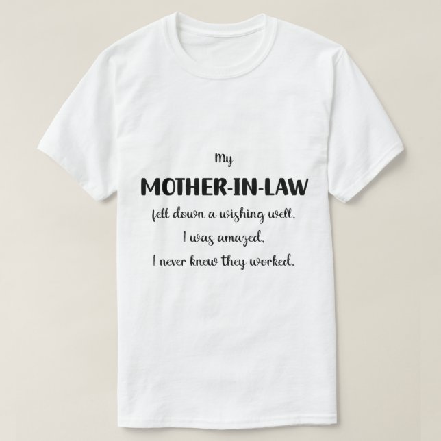 T-shirt Belle-mère - Wishing Well Surprise (Design devant)