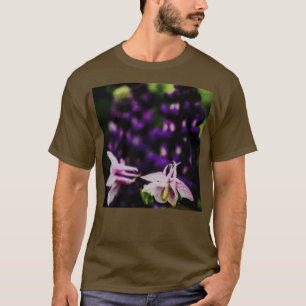 T-shirt Belle mosaïque aléatoire Lupin et Aquilegia AC163