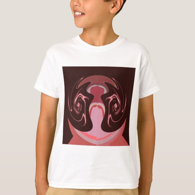 T-shirt Belle Motif Maroon Africain Design d'impression (Devant)