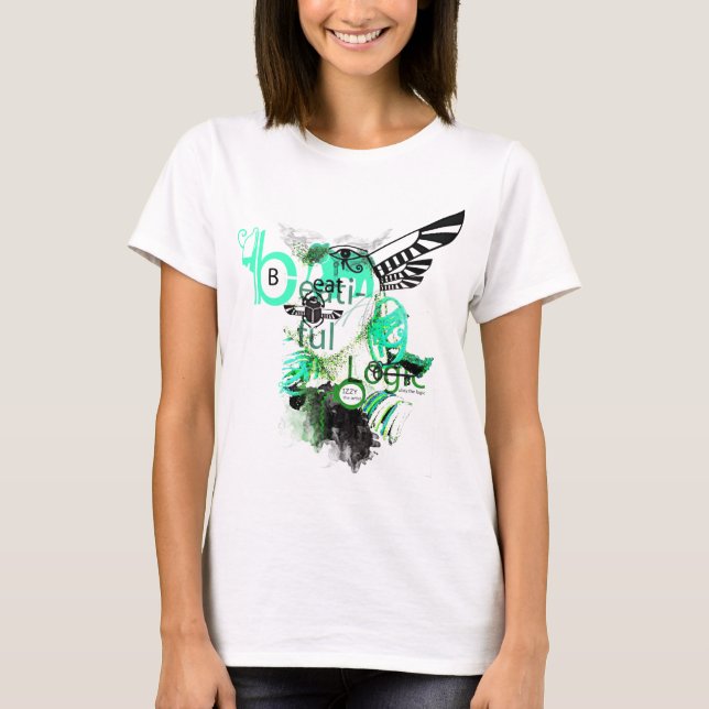 T-shirt Belle pièce en t peinte par | de logique (Devant)