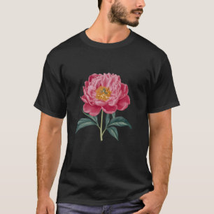 T-shirt Belle Pivoine Rose pour Maman Jardinage, Filles am