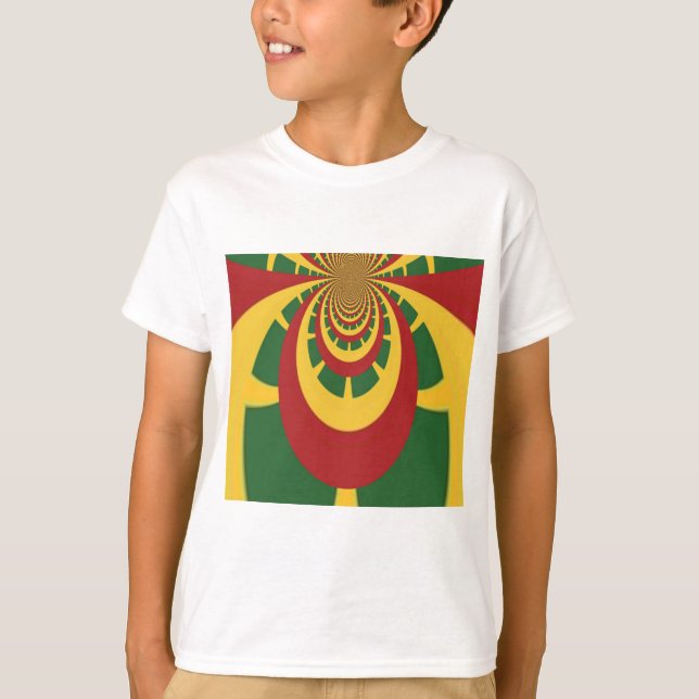 T-shirt Belle Rasta Extraordinaire Couleurs Art Imprimer (Devant)