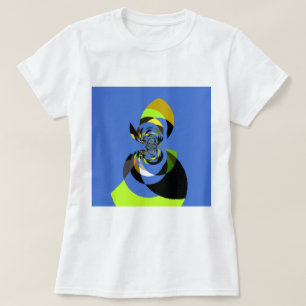 T-shirt Belle silhouette féminine colorée illustrations
