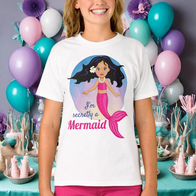 T-shirt Belle Sirène Princesse Sous Les Filles De La Mer (Créateur téléchargé)