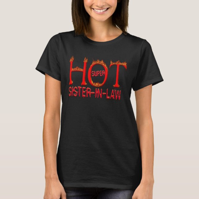 T-shirt Belle-soeur chaude superbe (Devant)