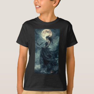 T-shirt Belle Sorcière Imaginaire gothique Vampire Lune 1