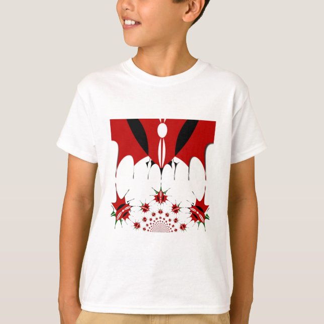 T-shirt Belle Tapisserie du Kenya : Papillon du drapeau du (Devant)