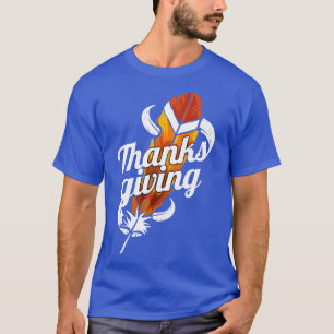 T-shirt Belle Turquie Feather Thanksgiving