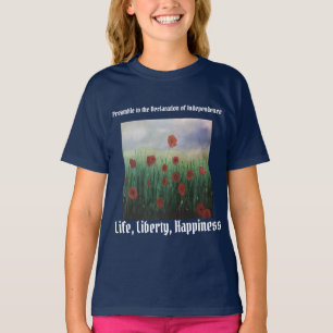 T-shirt Belle vie, liberté et poursuite du bonheur