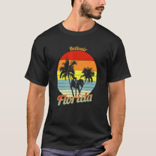 T-shirt Belleair Florida Retro Tropical Palm Trees Vacatio