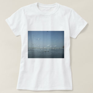 T-shirt Belles grues volant au-dessus de l'eau Ballet de l