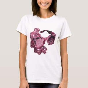 T-shirt Belles lunettes de soleil CRISTAL rose motif artis