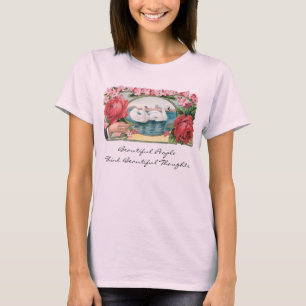 T-shirt Belles pensées Swan & Rose Art Vintage
