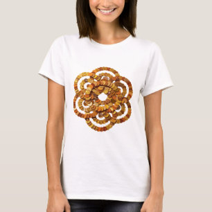 T-shirt Belles pièces d'or argentées en spirale