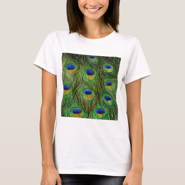 T-shirt Belles plumes de paon (Devant)