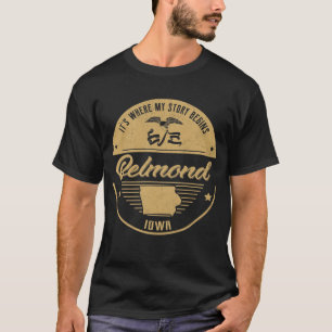 T-shirt Belmond Iowa C'est là que commence mon histoire
